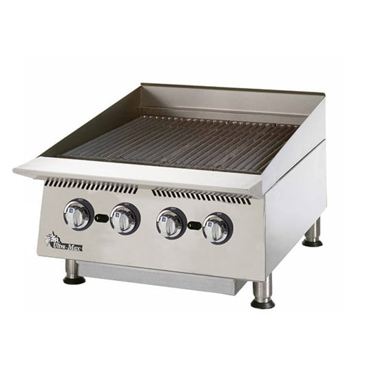 Star 8H-8024CBB-LP 24" 80,000 BTU Liquid Propane Ultra-Max® Gas Charbroilers - 8H-8024CBB-LP