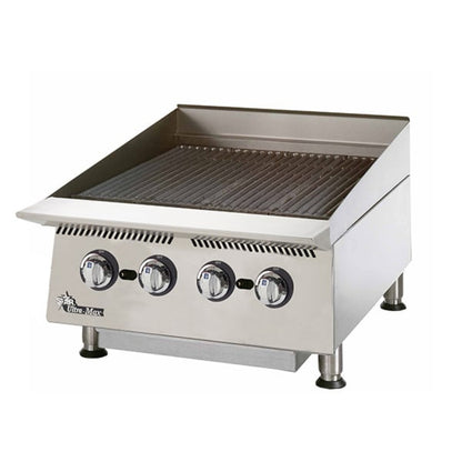 Star 24" 80,000 BTU Natural Gas Radiant Ultra-Max Gas Charbroilers -  8H-8124RCBB
