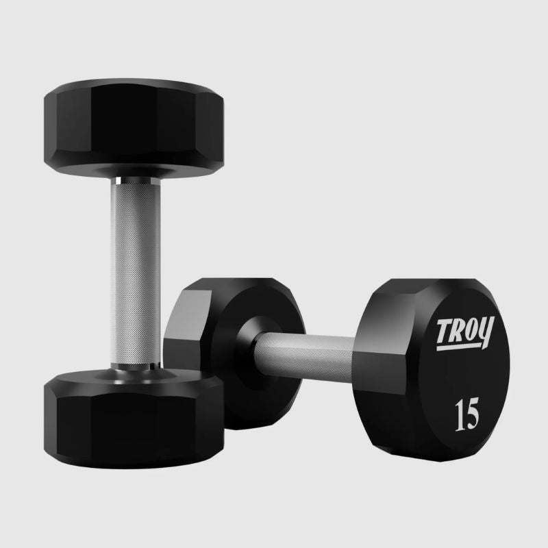 TROY TSD-U 12-Sided Urethane Encased Dumbbell