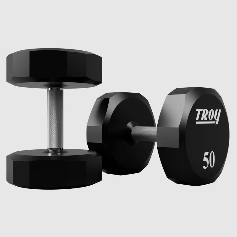 TROY COMMPAC-TSDU100 Urethane Dumbbell Set with Racks