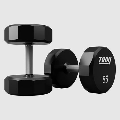 TROY COMMPAC-TSDU100 Urethane Dumbbell Set with Racks