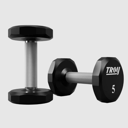 TROY COMMPAC-TSDU100 Urethane Dumbbell Set with Racks