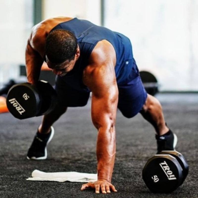 TROY TSD-U 12-Sided Urethane Encased Dumbbell