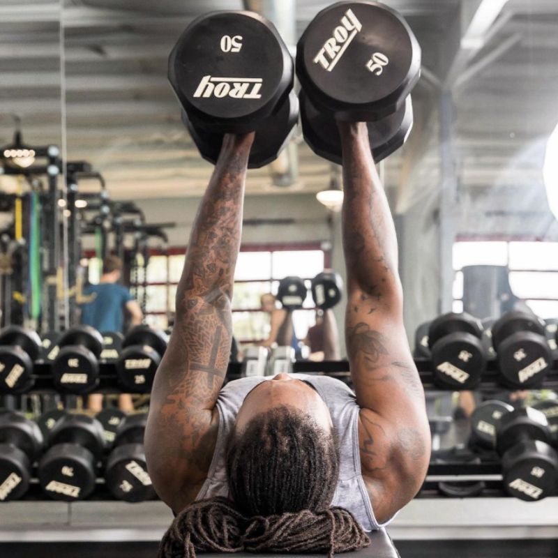 TROY TSD-U 12-Sided Urethane Encased Dumbbell