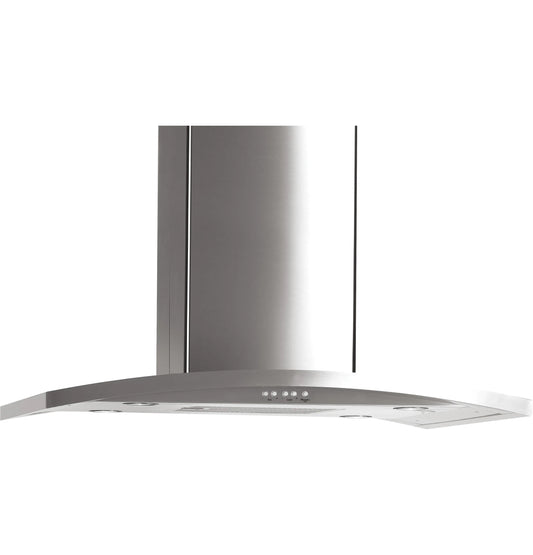 GE Appliances 36" Island-Mount Chimney Hood Stainless Steel - UVI7361SWSS