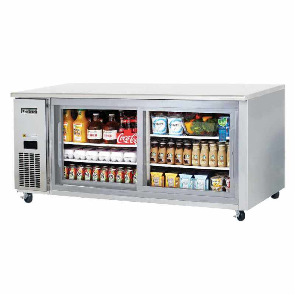 Everest - ETGWR2, Commercial 71" Undercounter Worktop Refrigerator - ETGWR2