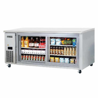 Everest - ETGWR2, Commercial 71" Undercounter Worktop Refrigerator - ETGWR2