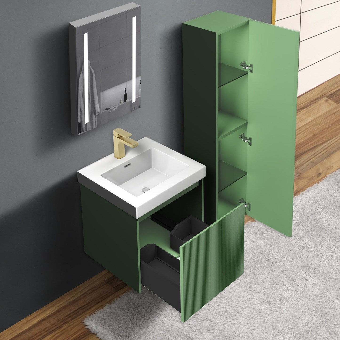 Blossom Positano 20″ Bathroom Vanity - V8028 20 01