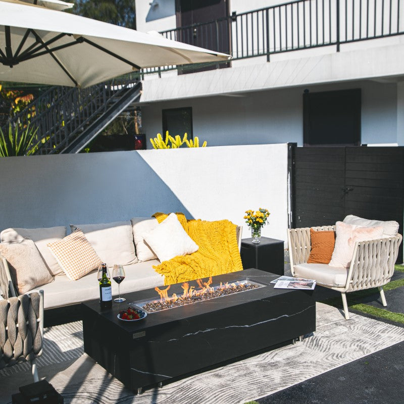 Varna Fire Table Outdoor with Flame