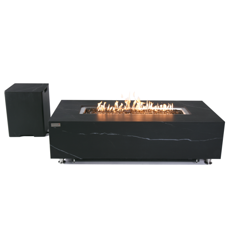Varna Fire Table with Tank and Flame