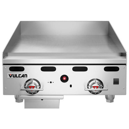 Vulcan MSA36-102 36 Countertop Liquid Propane Gas Griddle with Snap Action Thermostatic Controls - 81 000 BTU - MSA36-102