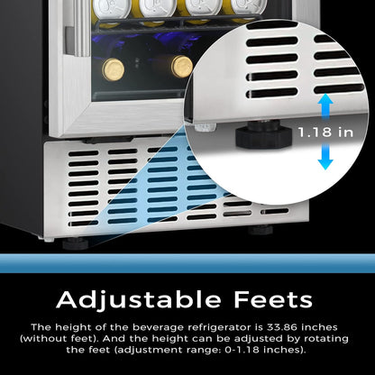 Antarctic Star 15 Inch Beverage Refrigerator - W5174C