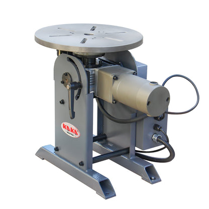 KAKA INDUSTRIAL Welding Positioner 485 lbs Tilt angle 0-135º Rotation motor 125W Rotation speed 0-6 RPM Stepless Speed Control Welder Positioning Machine with Digital Display 110V-60HZ-1PH,WP-220B