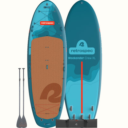 Retrospec Weekender Crew XL Multi-Person Inflatable Stand Up Paddle Board 15’ - 5744