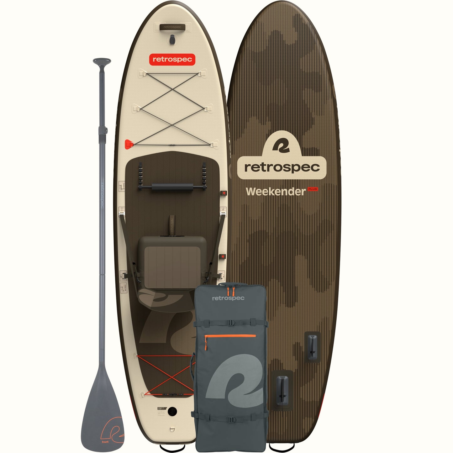 Retrospec Weekender Plus Inflatable Stand Up Paddle Board Kayak Hybrid 10'6" - 6621