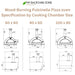 Clementi Pulcinella Wood-Burning Pizza Oven Specifications