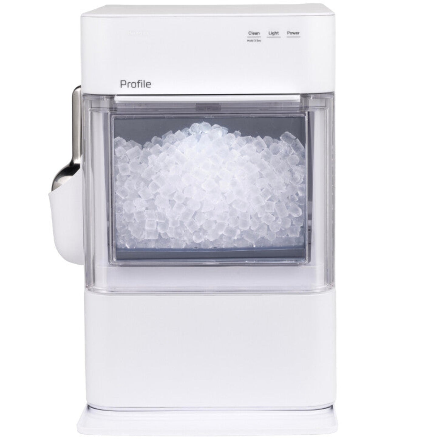 GE Appliances Profile Opal 2.0 Ultra Nugget Ice Maker with Scale Inhibiting Filter Stone White - XPIO23SWOW
