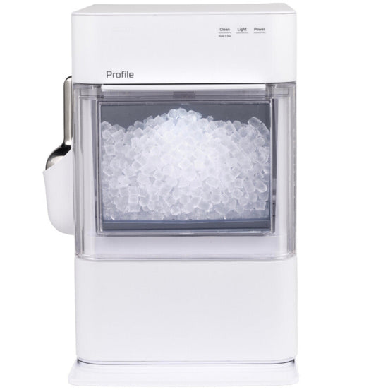 GE Appliances Profile Opal 2.0 Ultra Nugget Ice Maker with Scale Inhibiting Filter Stone White - XPIO23SWOW
