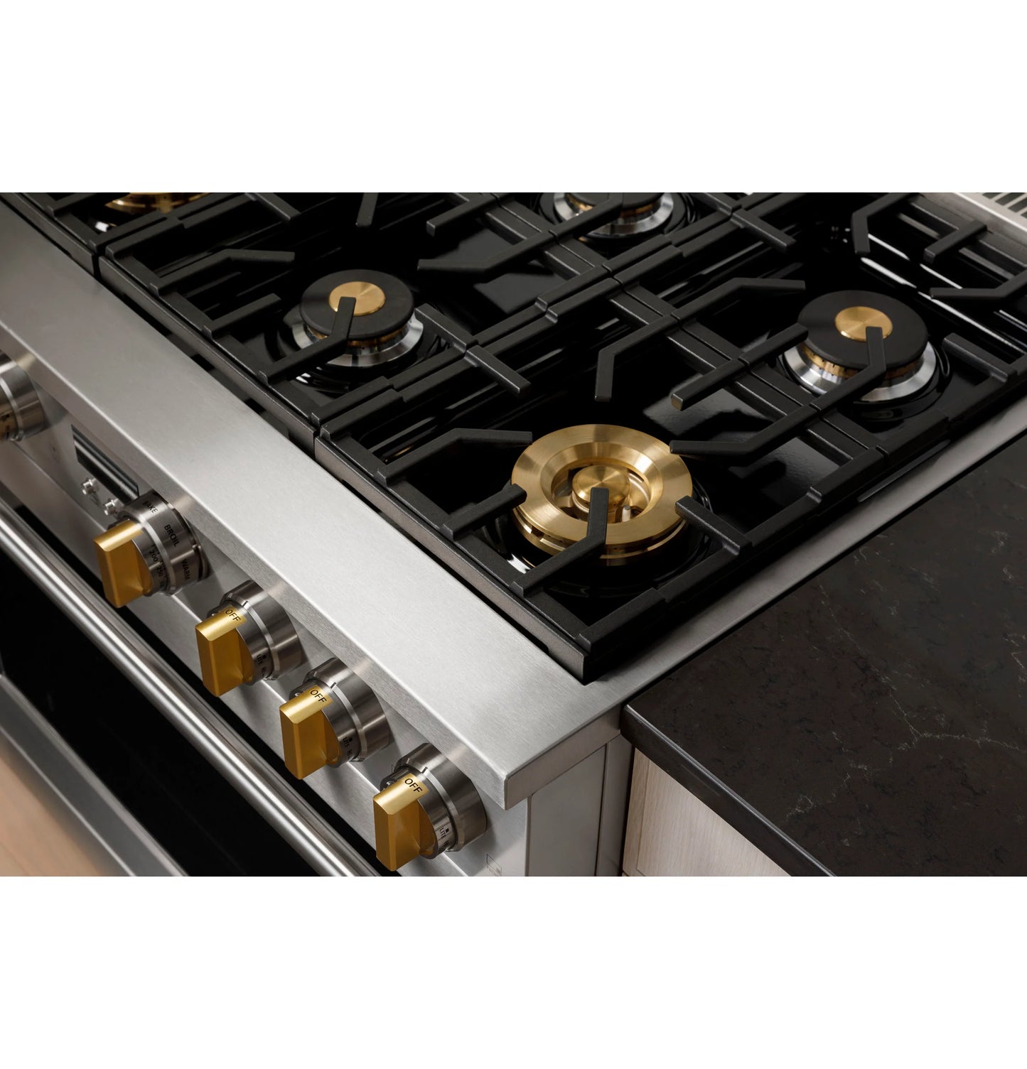 Monogram ZGP364NDTSS 36" All Gas Professional Range with 4 Burners and Griddle Stainless Steel - ZGP364NDTSS