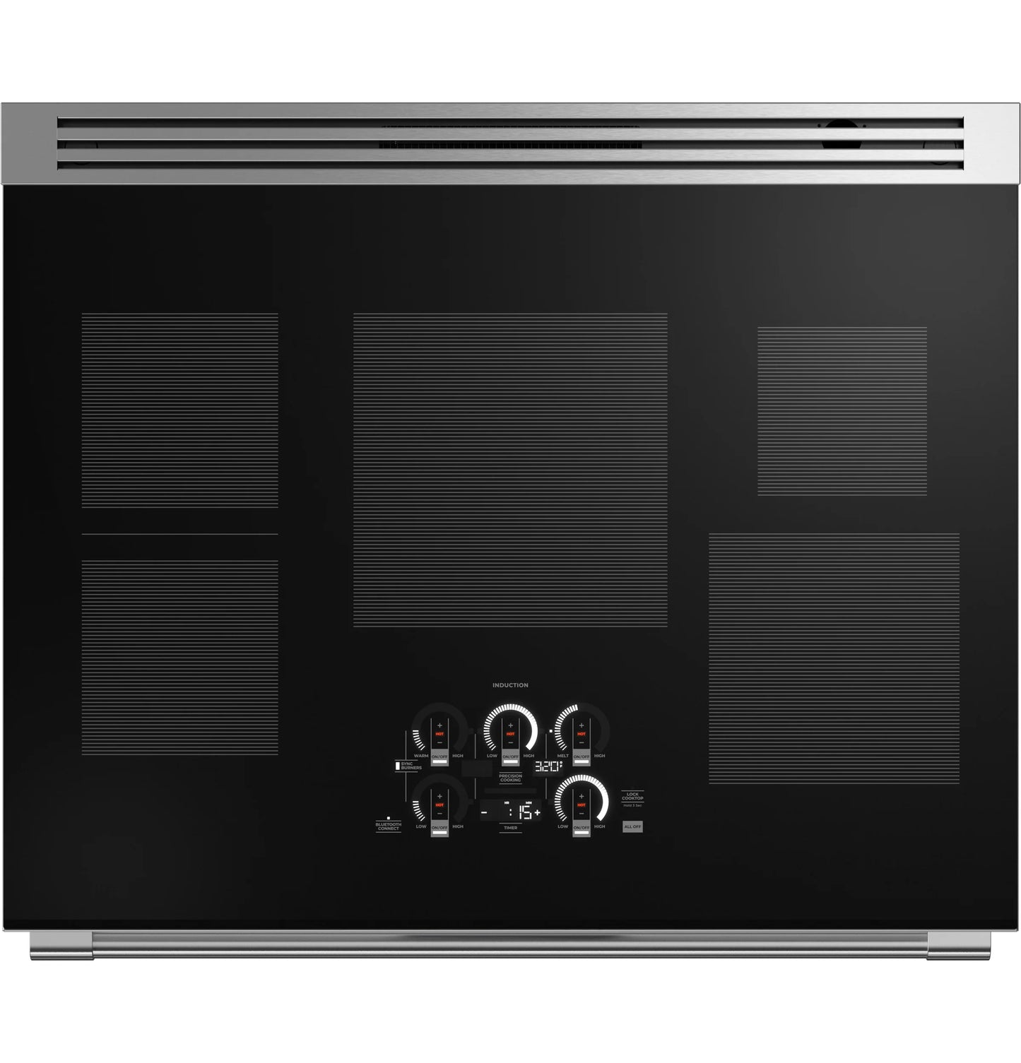 Monogram ZHP365ETVSS 36" Induction Professional Range with 5 elements Stainless Steel - ZHP365ETVSS