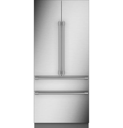 Monogram ZIP364NBVII 36" Panel-Ready Integrated French-Door Panel Ready - ZIP364NBVII