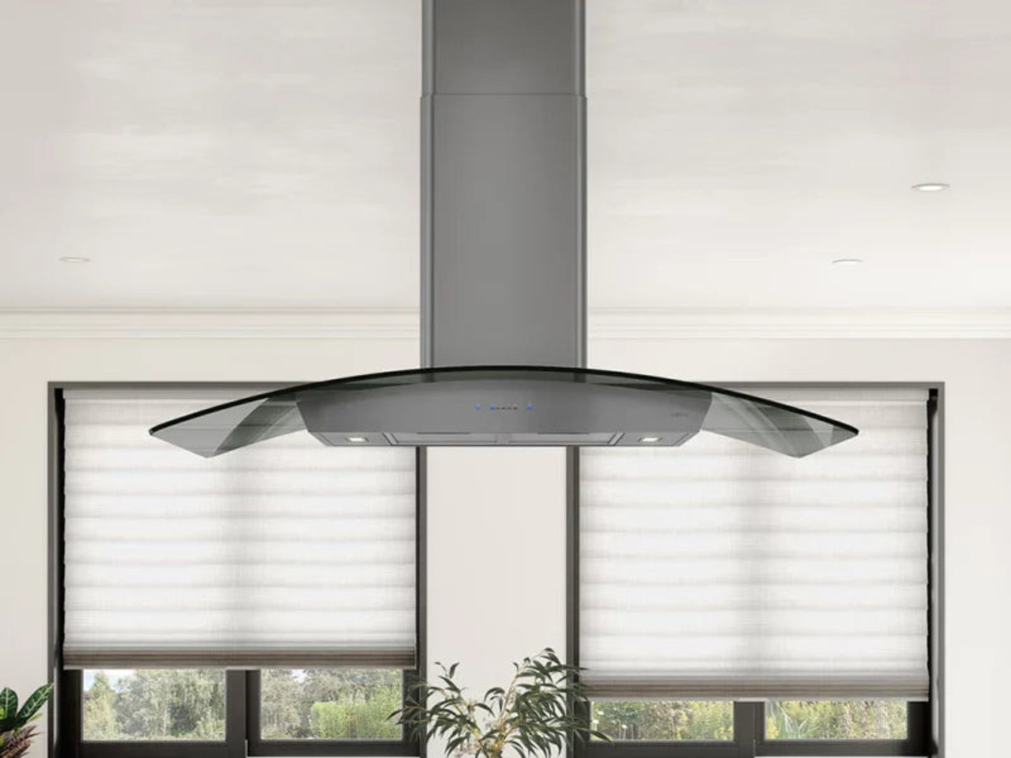 Zephyr ZREM90BBSGG 36" Ravenna Island Black Stainless Steel - ZREM90BBSGG