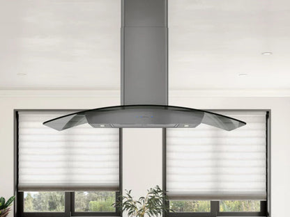 Zephyr ZREM90BBSGG 36" Ravenna Island Black Stainless Steel - ZREM90BBSGG