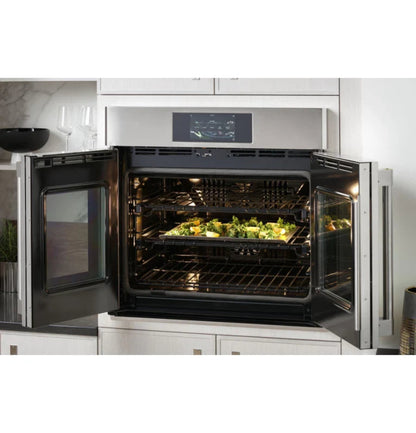 Monogram ZTSX1FPSNSS 30" Statement French-Door Single Wall Oven Stainless Steel - ZTSX1FPSNSS