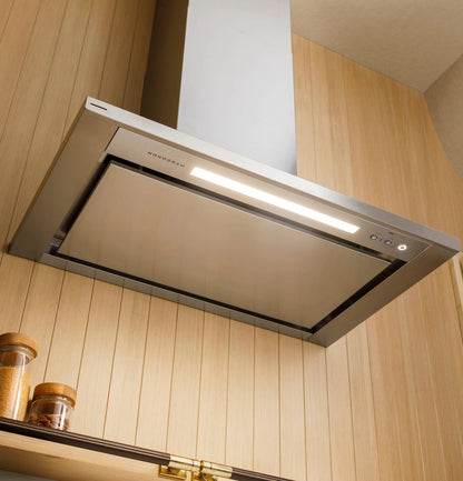 Monogram ZVWS481SRSS 48" Wall-Mounted Pyramid Chimney Vent Hood with Air Quality Sensors Stainless Steel - ZVWS481SRSS