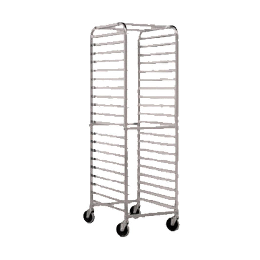 John Boos ABPR-1820-RKD Mobile Front-Loading Bun Pan Rack with Round Top Design - JBABPR1820RKD