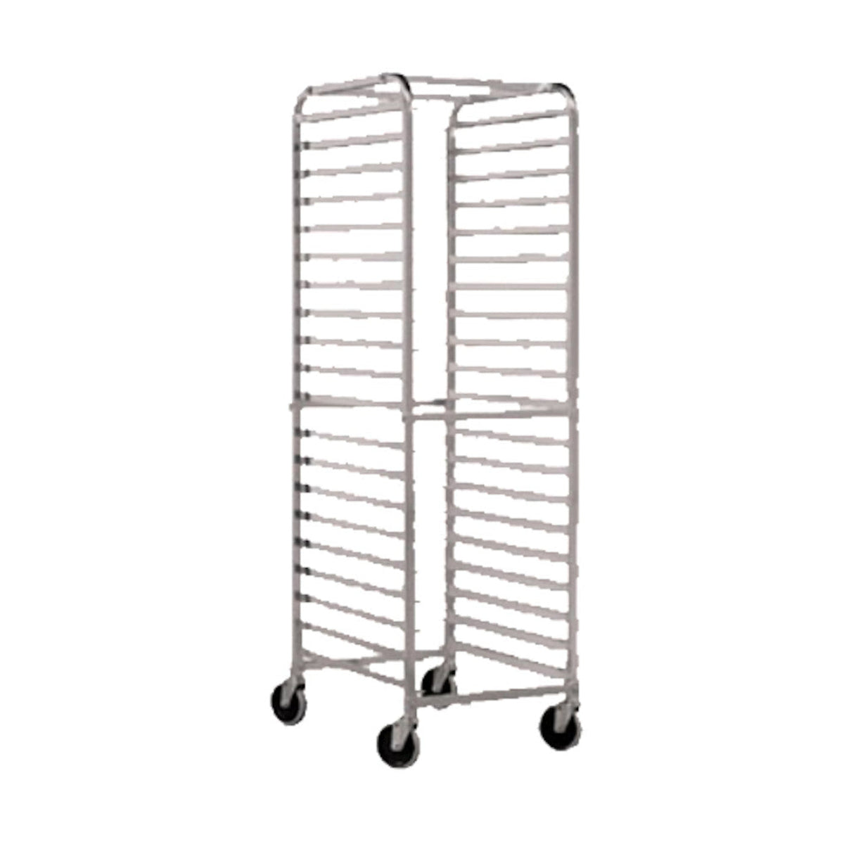 John Boos ABPR-1820-RKD Mobile Front-Loading Bun Pan Rack with Round Top Design - JBABPR1820RKD