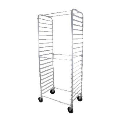 John Boos ABPR-1820-RKD Mobile Front-Loading Bun Pan Rack with Round Top Design - JBABPR1820RKD
