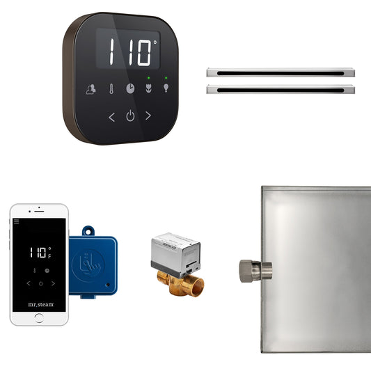 Mr. Steam AirButler Max Linear Package Black Brushed Nickel - ABUTLERLXBBN