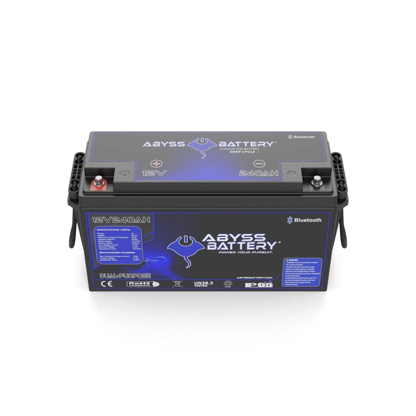 Abyss Battery  12V 240Ah Dual Purpose Lithium Marine Battery - AB-12V240-BT