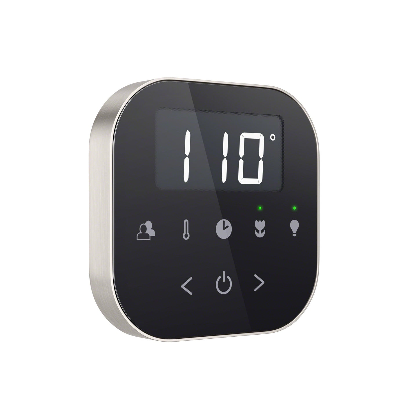 Mr. Steam AirTempo Steam Shower Control in Black with Brushed Nickel - AIRTBK-BN