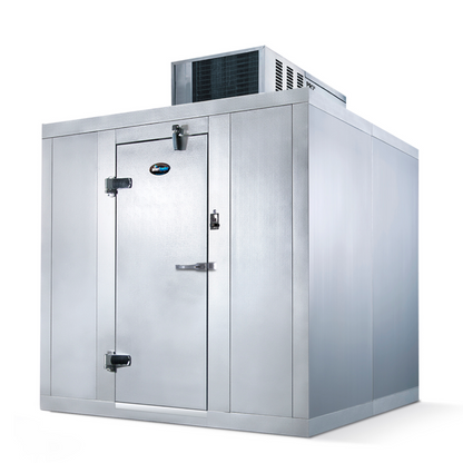 AmeriKooler QC06XX77**FBSC Indoor Walk-In Cooler 6' Wide (Door Side) 7'7" H With Floor - AKQC060677FBSC
