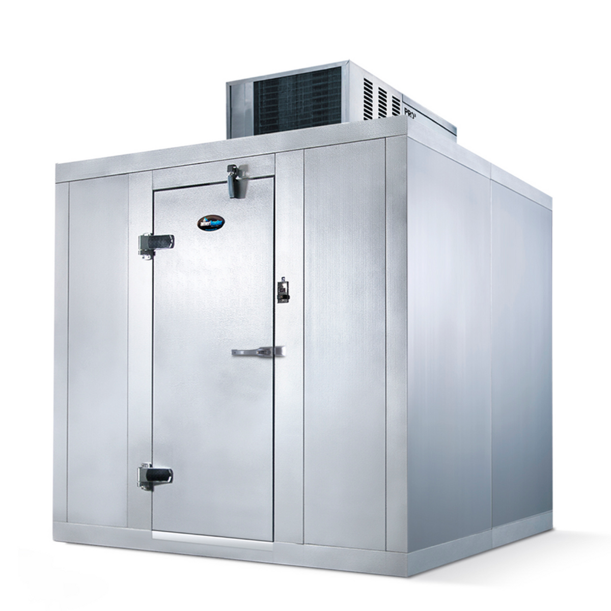 AmeriKooler QC06XX77**FBSC Indoor Walk-In Cooler 6' Wide (Door Side) 7'7" H With Floor - AKQC060677FBSC