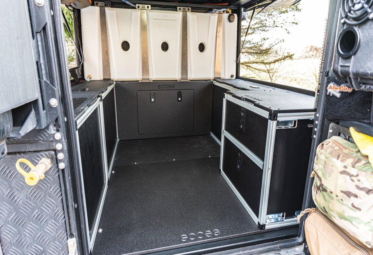 GOOSE GEAR Alu-Cab Canopy Camper V2 - Chevy Colorado/GMC Canyon 2015-2022 2nd Gen. - Rear Double Drawer Module - 6' Bed - 2801-GGR-SH