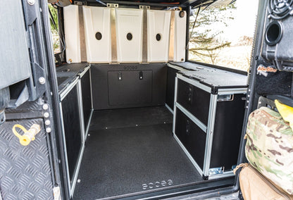 GOOSE GEAR Alu-Cab Canopy Camper V2 - Ford Ranger 2019-2023 4th Gen. - Rear Double Drawer Module - 6' Bed - 3359-GGR-SH