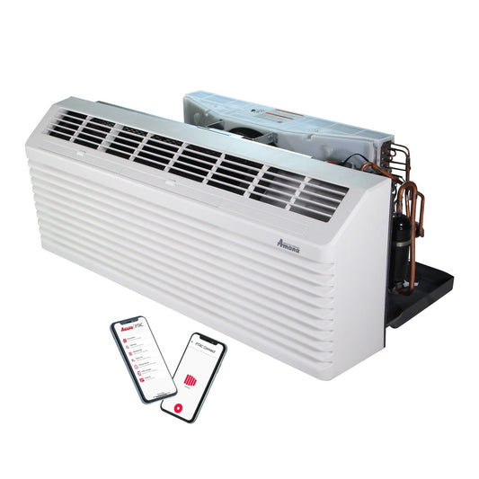 AMANA PTAC 11,800 BTU Air Conditioner PTC123K35AXXX with 3.5 kW Heater 20 Amp Plug - APTC1230007