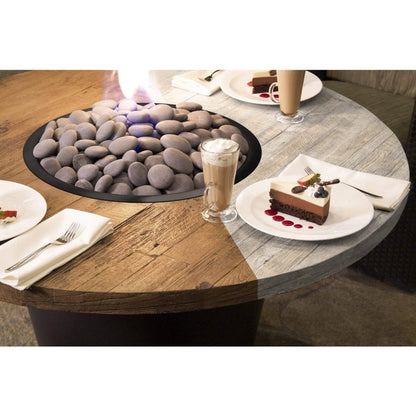 American Fyre Designs Reclaimed Wood Bordeaux Square Fire Bowl - 430-xx-xx-M6xC