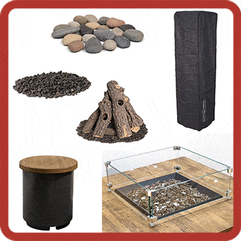 American Fyre Designs Reclaimed Wood Bordeaux Square Fire Bowl - 430-xx-xx-M6xC