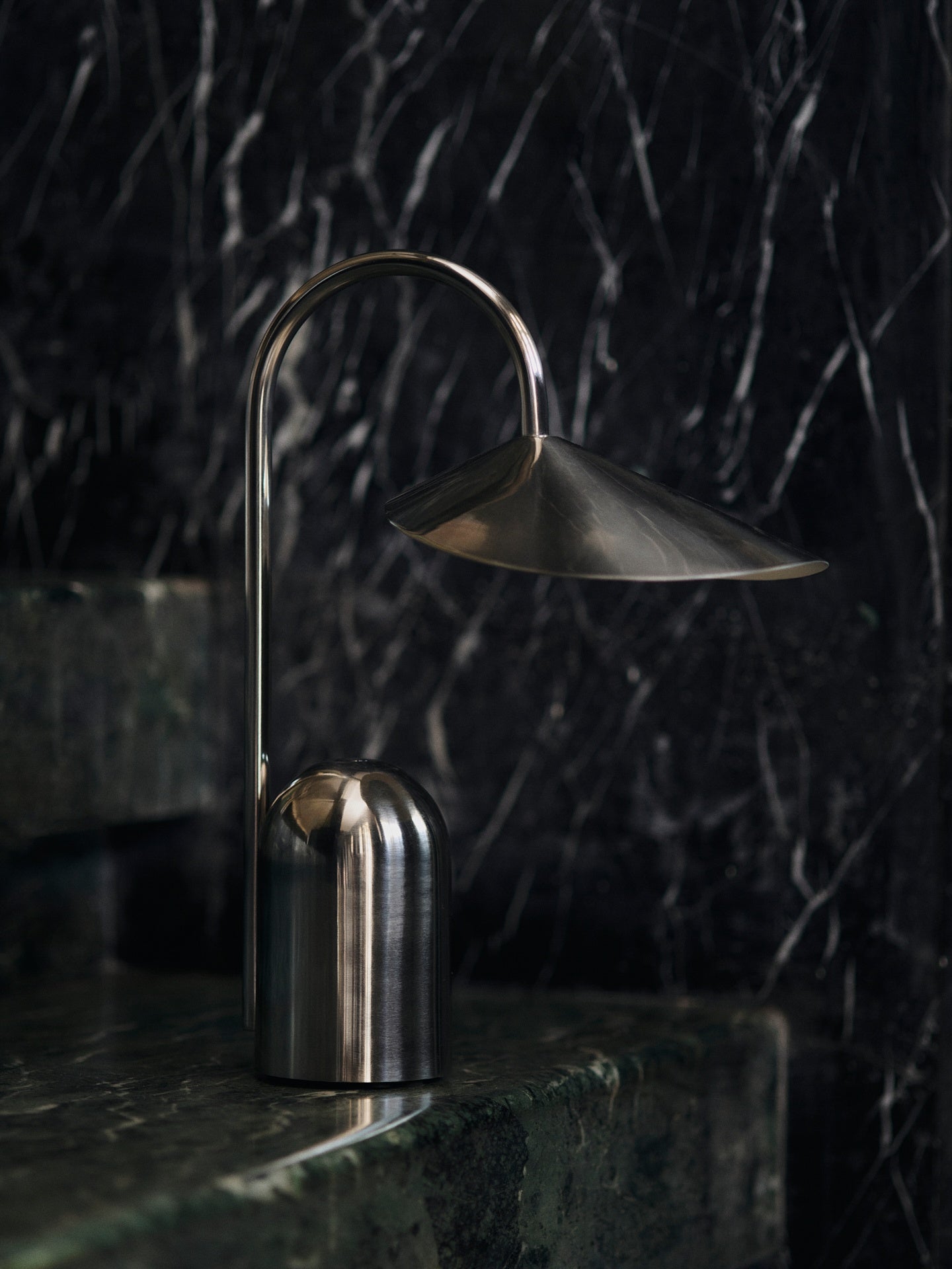 Arum Portable Lamp - Stainless Steel