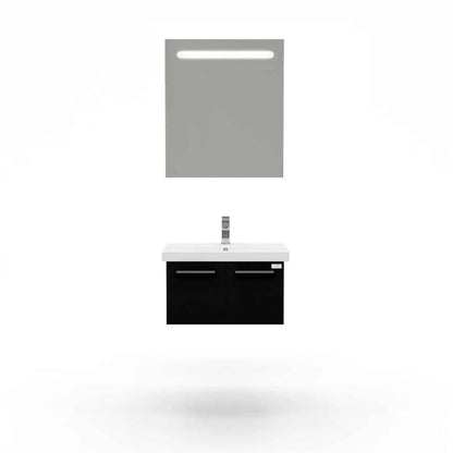 Casa Mare Aspe 24" Bathroom Vanity and Ceramic Sink Combo with LED Mirror - Aspe60GB-24