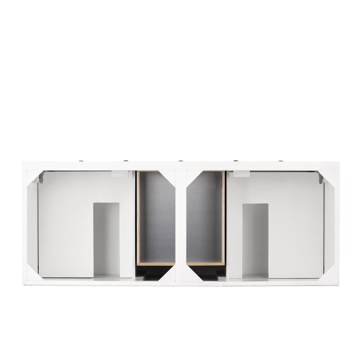 James Martin Vanities Savannah 60" Bright White Double Vanity - 238-104-V60D-BW-3AF
