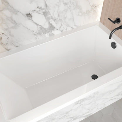 Swiss Madison Voltaire 54 x 30 Right Drain Soaking Alcove Bathtub in Glossy White - SM-AB563