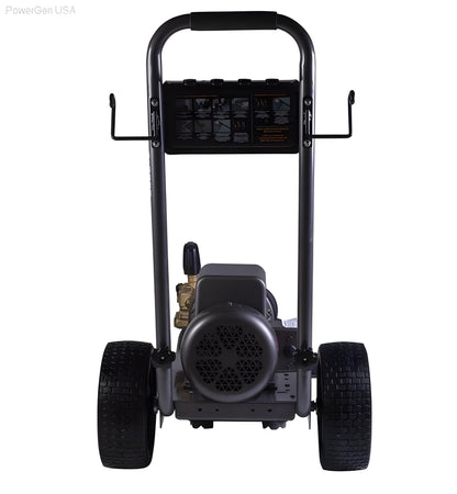 BE Power Equipment 2000 PSI 3.5 GPM Electric Pressure Washer with Baldor Motor and AR Triplex Pump - PowerGen USA - B205E34A