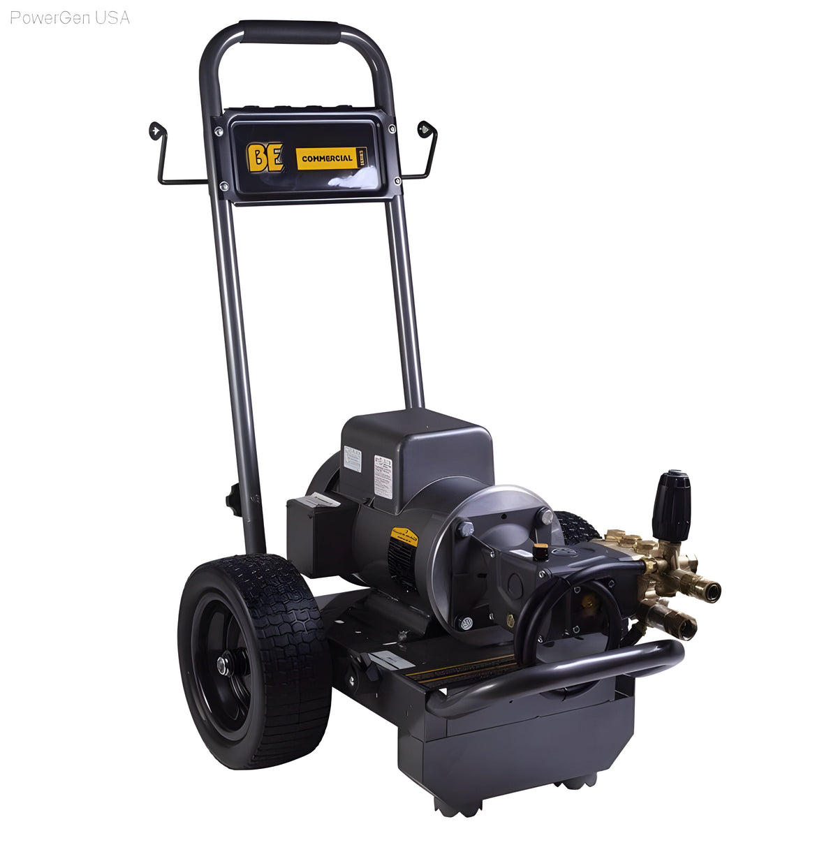 BE Power Equipment 2700 PSI  3.5 GPM Electric Pressure Washer with Baldor Motor and AR Triplex Pump - PowerGen USA - B2775EA
