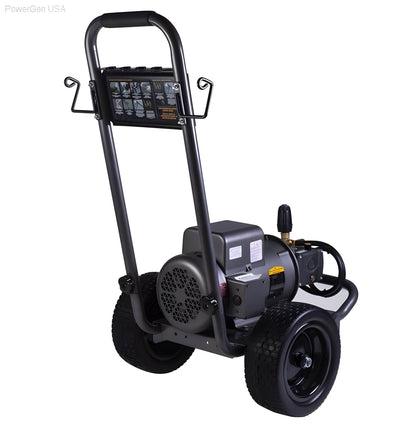 BE Power Equipment 2700 PSI  3.5 GPM Electric Pressure Washer with Baldor Motor and AR Triplex Pump - PowerGen USA - B2775EA