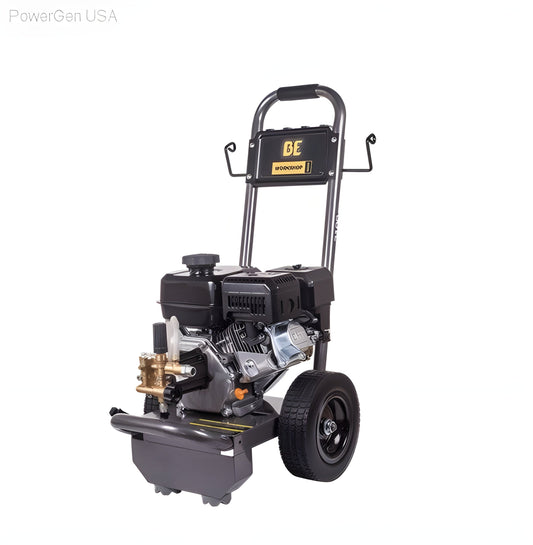 BE Power Equipment 3100 PSI 2.5 GPM Gas Pressure Washer with Powerease 225 Engine and AR Axial Pump - PowerGen USA - B317RA